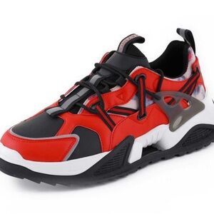 Mazino -  Red and Black Men's Sneakers